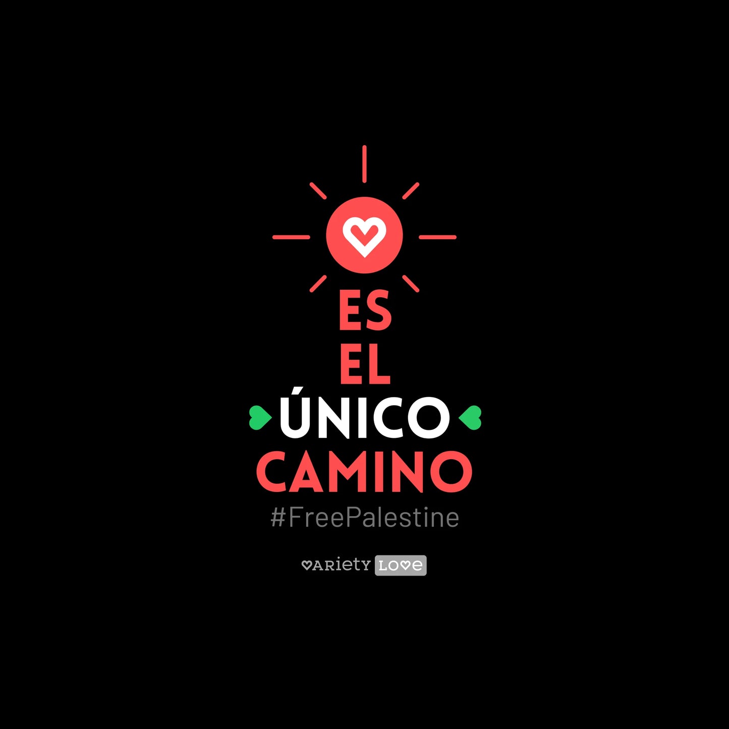 Camiseta | #FreePalestine - El amor es el único camino